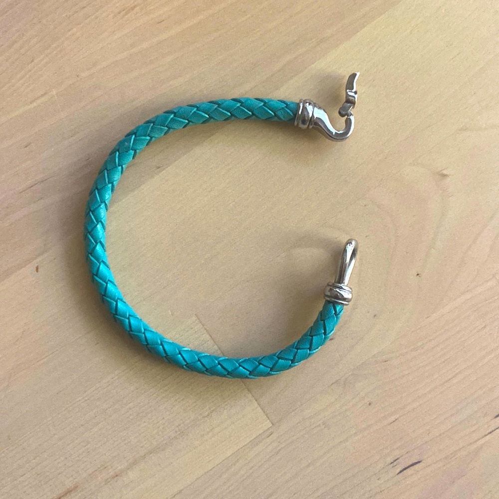 Teal Leather Bracelet- Unisex